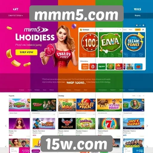 Evolução do design do site de jogos mmm5.com